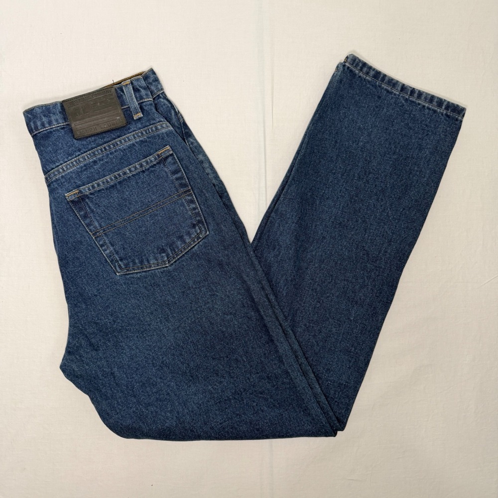 Vintage Polo Jeans Co Ralph Lauren Denim Pants Mens 31x31 Blue Loose Fit Button